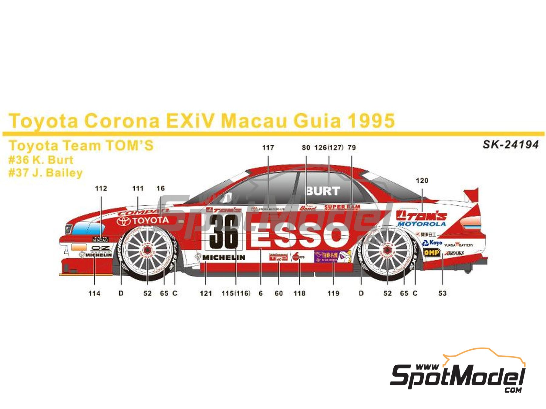SK Decals SK24194: Marking / livery 1/24 scale - Toyota